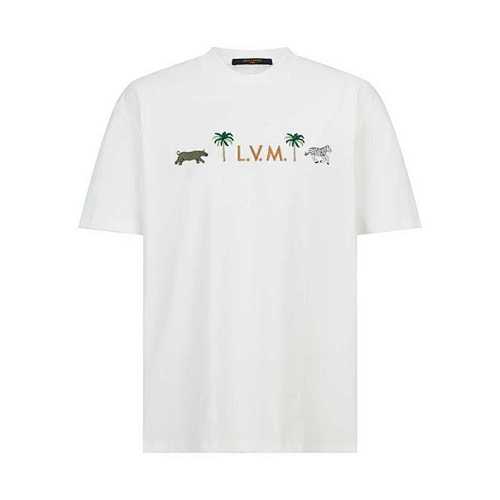 Animal Embroidered Logo Leather Label