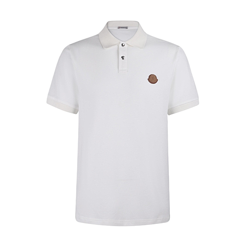 Logo Patch Cotton Piqué Polo Shirt