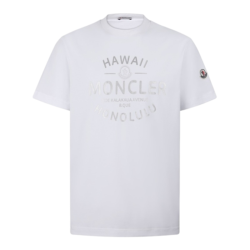 Letter Badge Print Short-Sleeve T-Shirt