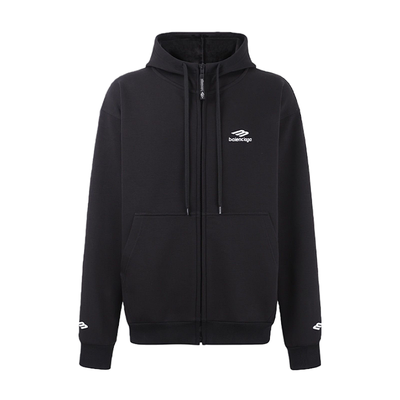 Balenciaga Blcg Ski Collection Velvet Hooded Sweatshirt