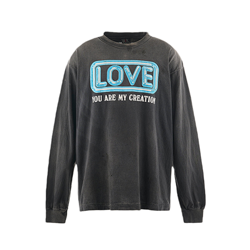 Love Heart Thousand Paper Cranes Print Long Sleeves