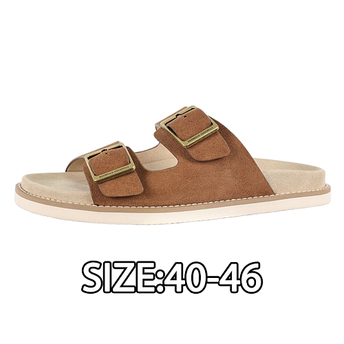 Off-White Suede Slippers Maroon