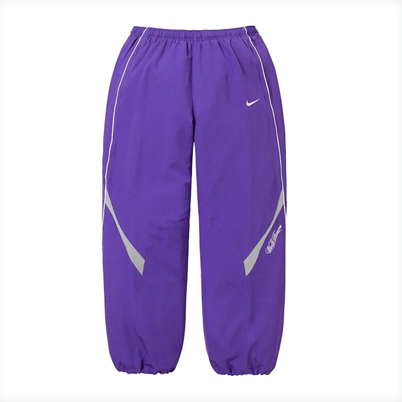 Supreme S P 25ss Collaboration Swoosh Pattern Trousers