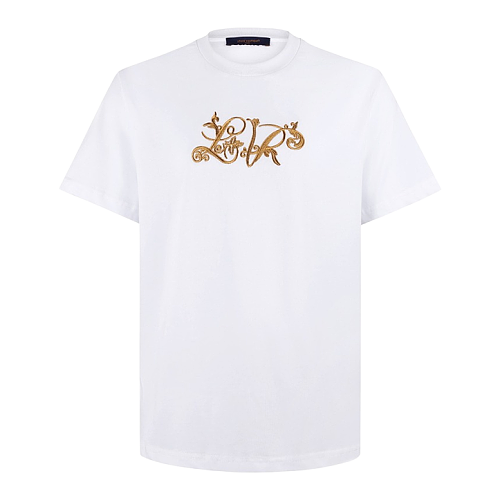 Solid-Color Cotton T-Shirt With Signature Embroidery