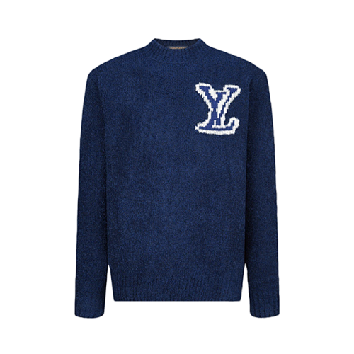 Louis Vuitton L V Double-sided Intarsia Logo Sweater