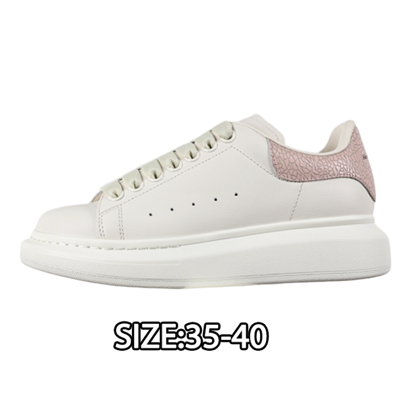 Alexander McQueen White Shoes With Cracked Leather