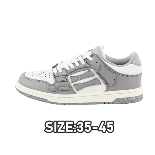 Amiri A Miri Skeleton Board Shoes White And Gray