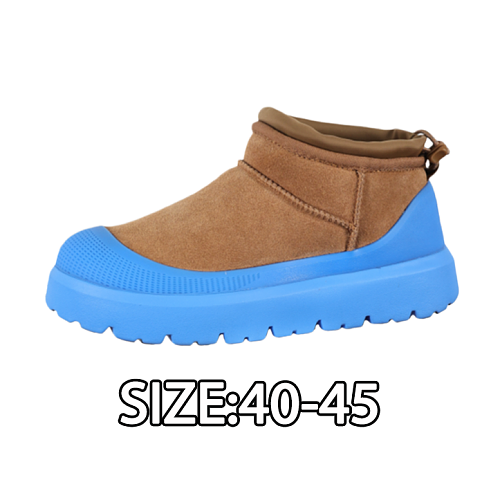 Ugg Second Generation Mid-calf Series Blue 4cm Thick Sole