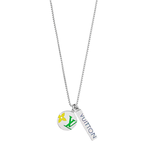 Louis Vuitton Logo Flower Necklace