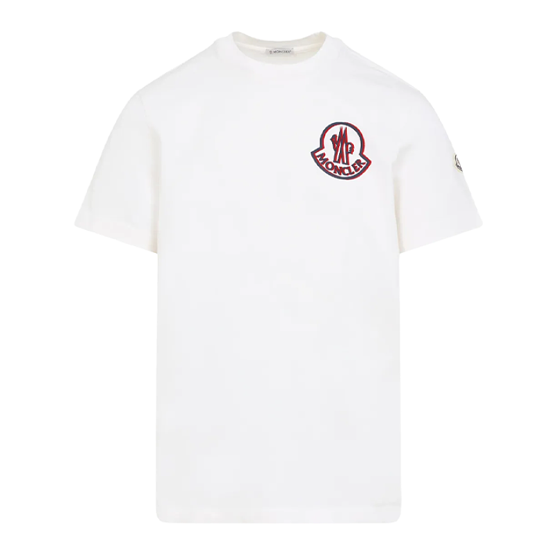 Hooded Crew Neck Logo Short Sleeve