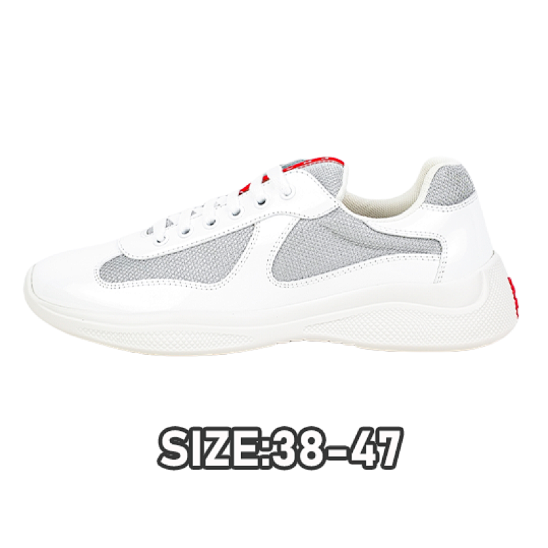 Prada P America's Cup Patent Leather Low-top Sneakers