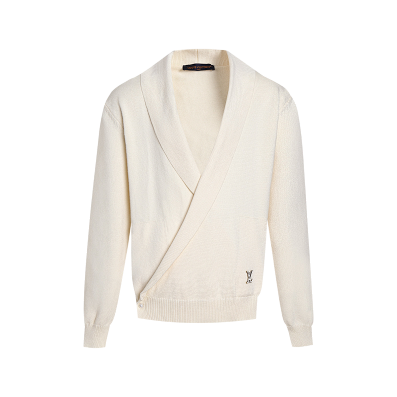 Louis Vuitton V-neck Cape Long-sleeved Jacket With Lettering Logo