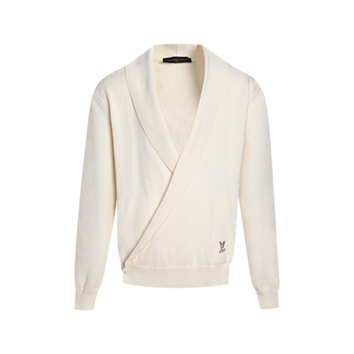 Louis Vuitton V-neck Cape Long-sleeved Jacket With Lettering Logo