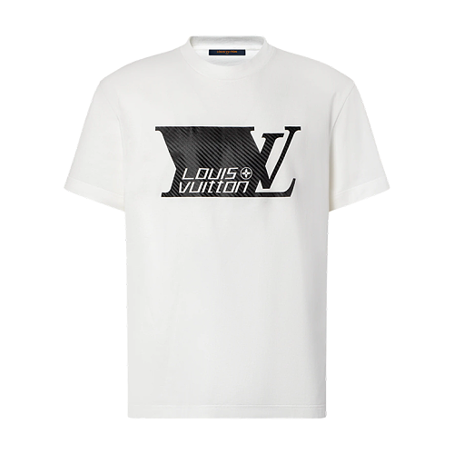 Louis Vuitton Monogram & Carbon Fiber Pattern Short-Sleeve Shirt