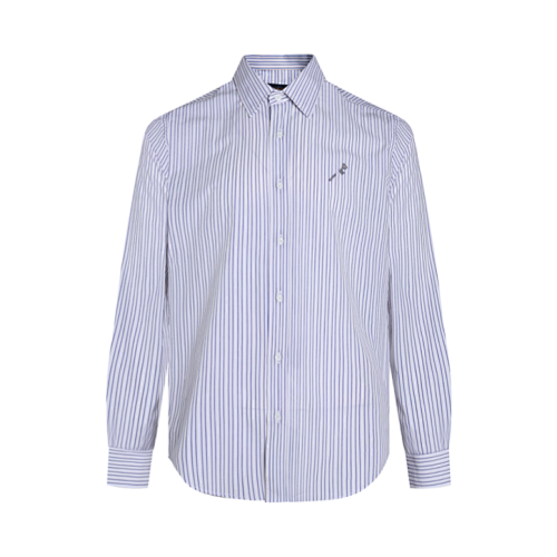 Jacquard Embroidered Striped Shirt