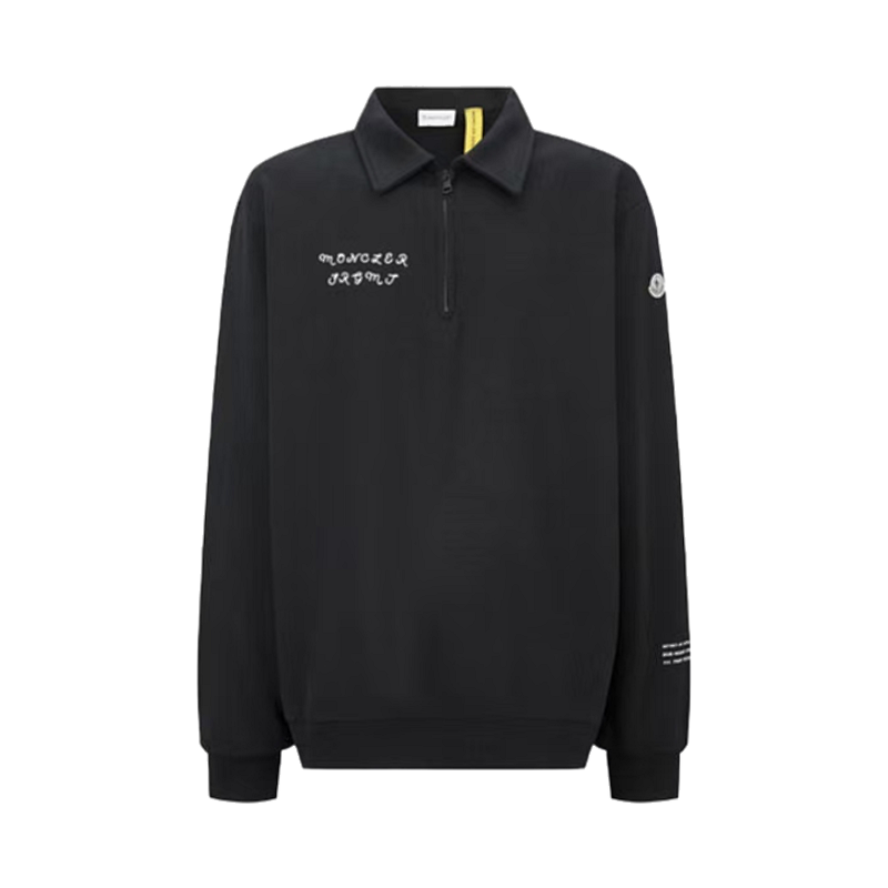 Moncler MONCL1 Embroidered Print Lapel SweatshirtItem ID