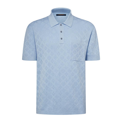 Louis Vuitton Openwork Pocket Knitted Polo Shirt