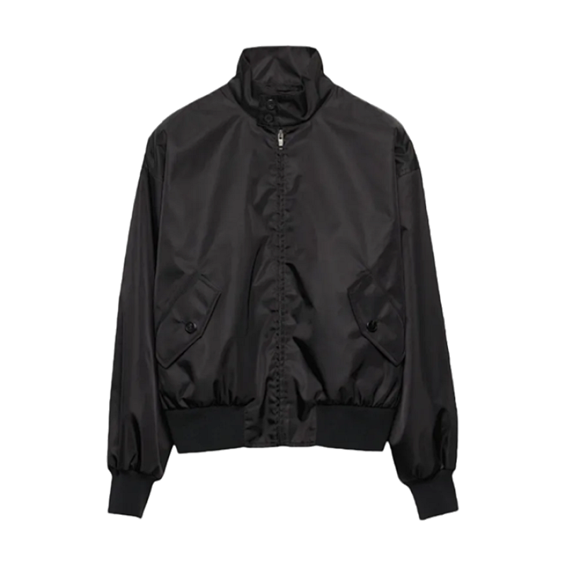 Prada 25 Nylon Harrington Flight Jacket Worn By Bai Jingting