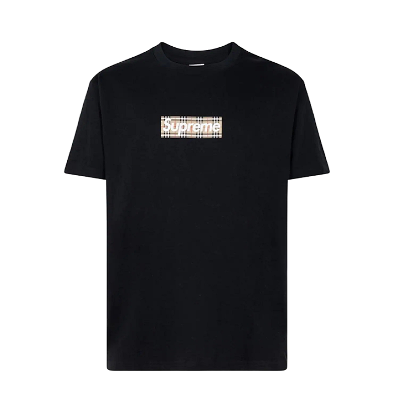 Supreme Sup Plaid Box Logo Short-Sleeve T-Shirt
