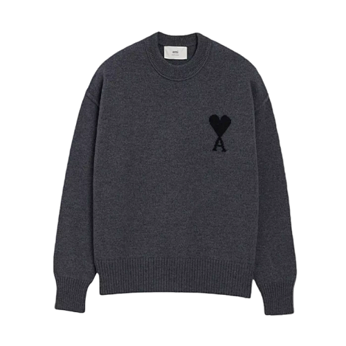 Heart-shaped Crew Neck Sweater