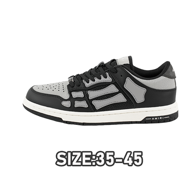 Amiri A Miri Skeleton Board Shoes Gray And Black