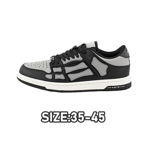Amiri A Miri Skeleton Board Shoes Gray And Black