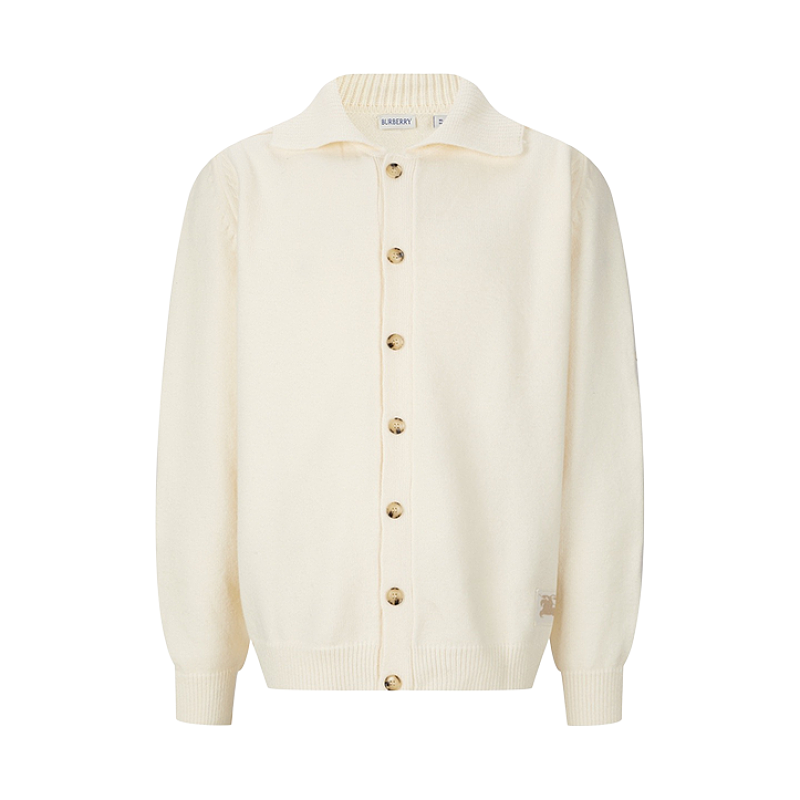 Burberry Equestrian Jacquard Logo Cardigan