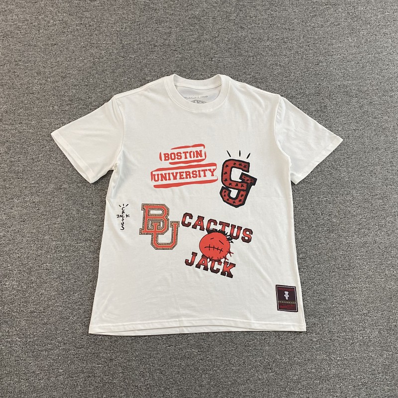 Travis Scott Cactus Jack X Mitchell X Ness T-shirt