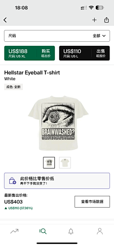 Hellstar Eyeball T-Shirt White
