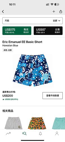 Eric Emanuel EE Basic Short Hawaiian Blue