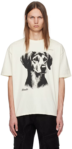 Rhude 'Fox Hound' Doggy Graphic T-Shirt