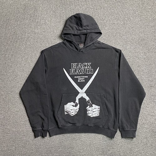 Punk Band Vintage Black Flag Everything Went Black Hoodie