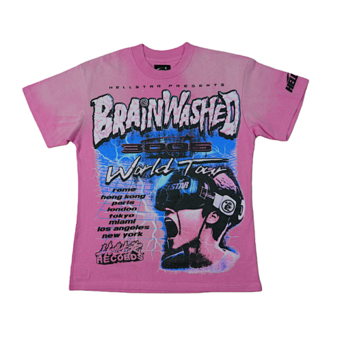 Hellstar Brainwashed World Tour T-ShirtPink