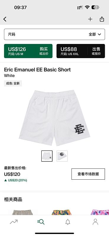 Eric EmanuelEE Basic Short White