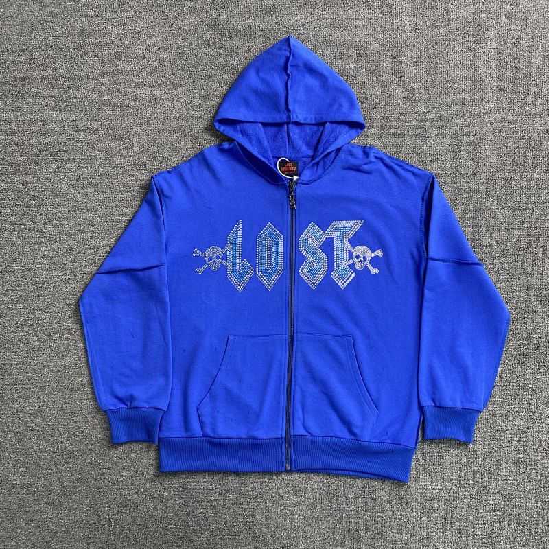 Lost Intricacy Lavender Zip Up Hoodie