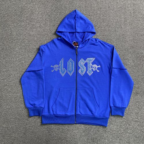 Lost Intricacy Lavender Zip Up Hoodie