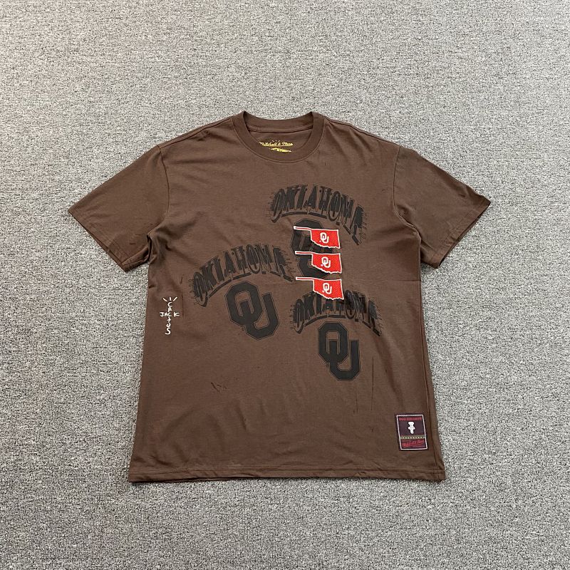 Travis Scott Cactus Jack X Mitchell X Ness T-shirt