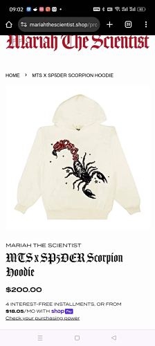 Mts X SP5DER Scorpion Hoodie