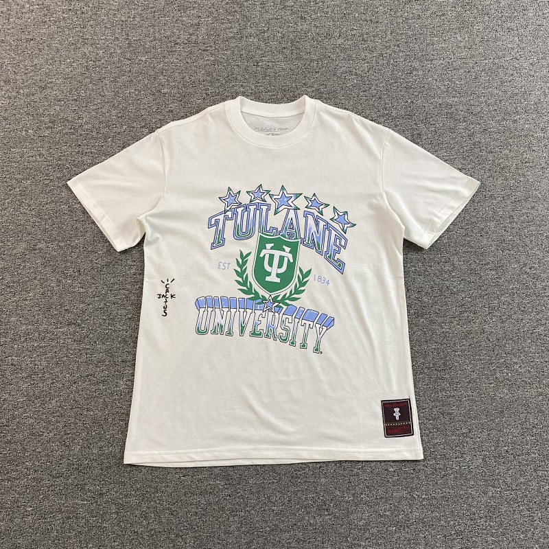 Travis Scott Cactus Jack X Mitchell X Ness T-shirt