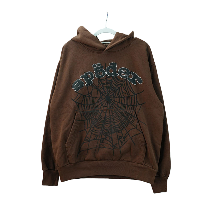 SP5DER Brown Hoodie