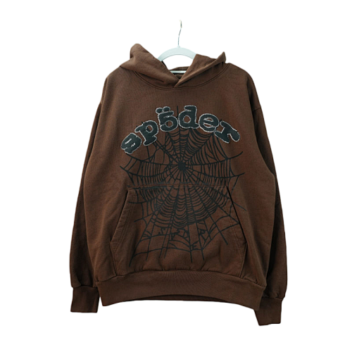SP5DER Brown Hoodie
