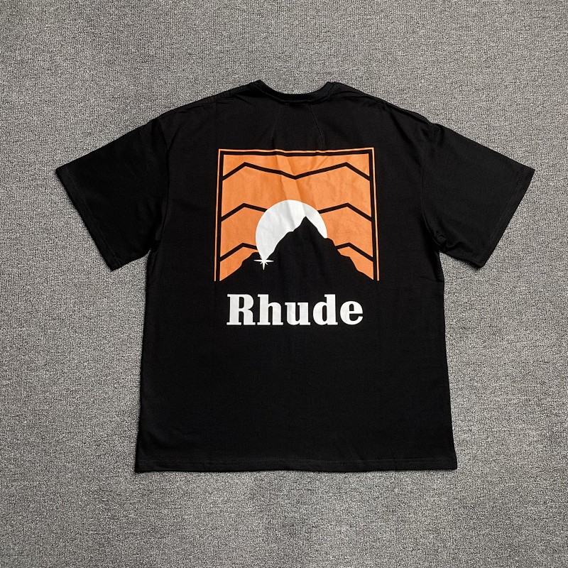 Rhude X Automobili Lamborghini Moonlight Logo-Print T-shirt