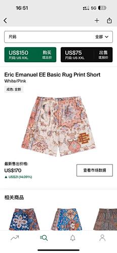 Eric Emanuel EE Basic Rug Print Short White Pink