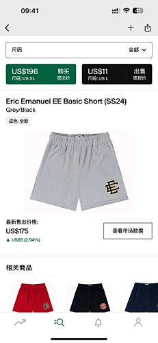 Eric Emanuel EE Basic Short Grey Black