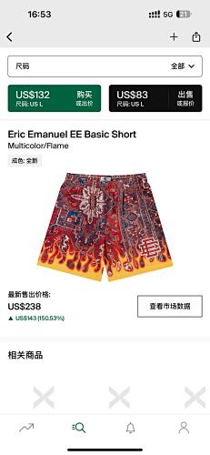 Eric Emanuel EE Basic Short Multicolor Flame