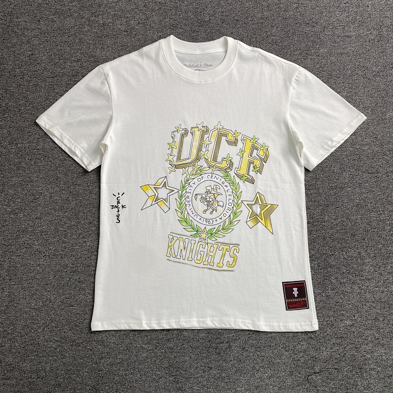 Travis Scott Cactus Jack X Mitchell X Ness T-shirt