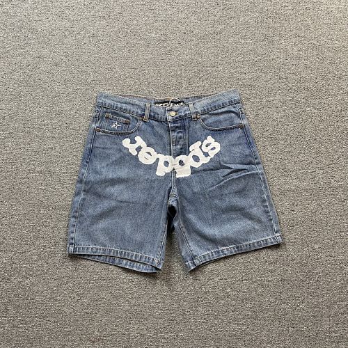 Sp5der 5star Vintage Denim Shorts