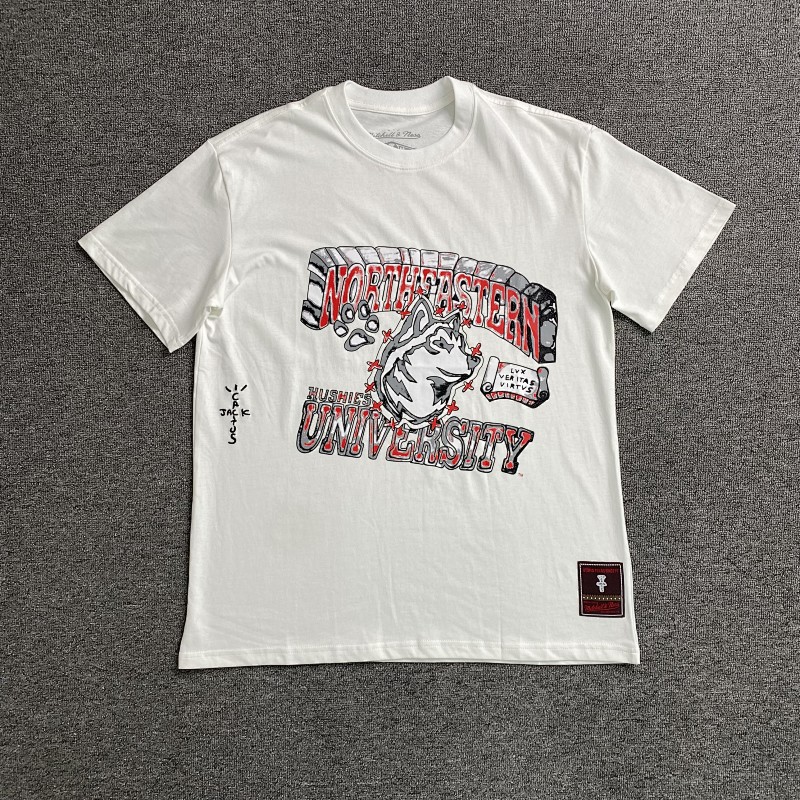 Travis Scott Cactus Jack X Mitchell X Ness T-shirt