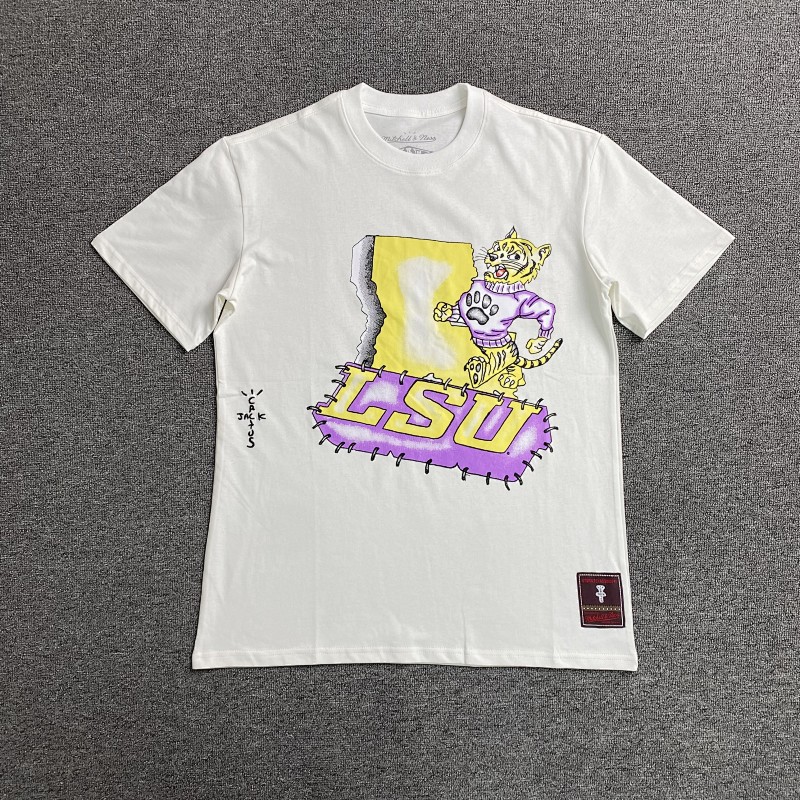 Travis Scott Cactus Jack X Mitchell X Ness T-shirt