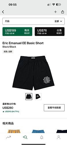 Eric Emanuel EE Basic Short Black